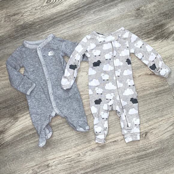 NB Baby Girl Clothing Bundle (PJs, Pants, Long & Short sleeves, swaddle, etc) - Picture 3 of 7